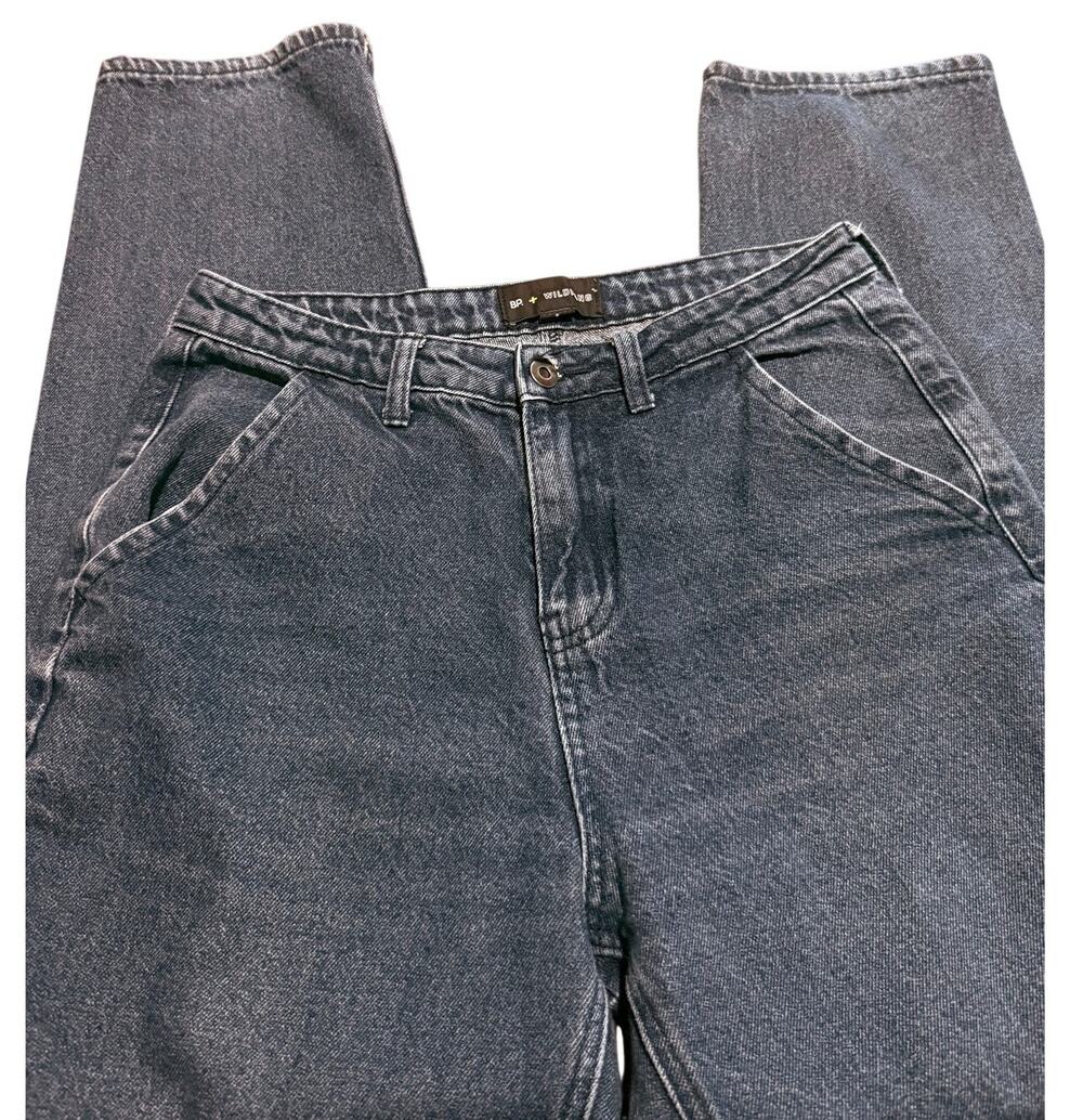 BP. x Wildfang Collaboration Medium Wash Utility Jeans, Cotton, Women's Size 8